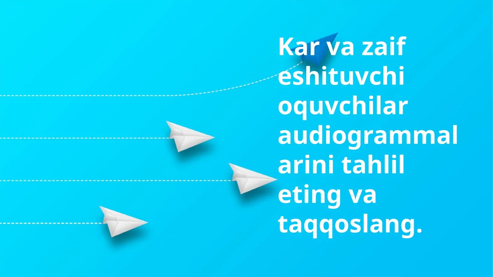 Audiogrammalarni tahlil eting va taqqoslang