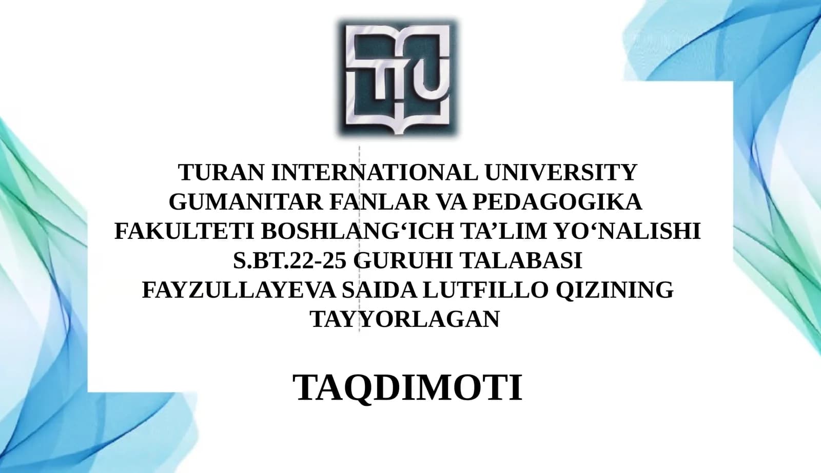 Boshlang‘ichmaktablarda Tabiiy fanning mazmuni, o‘quv dasturining tahlili