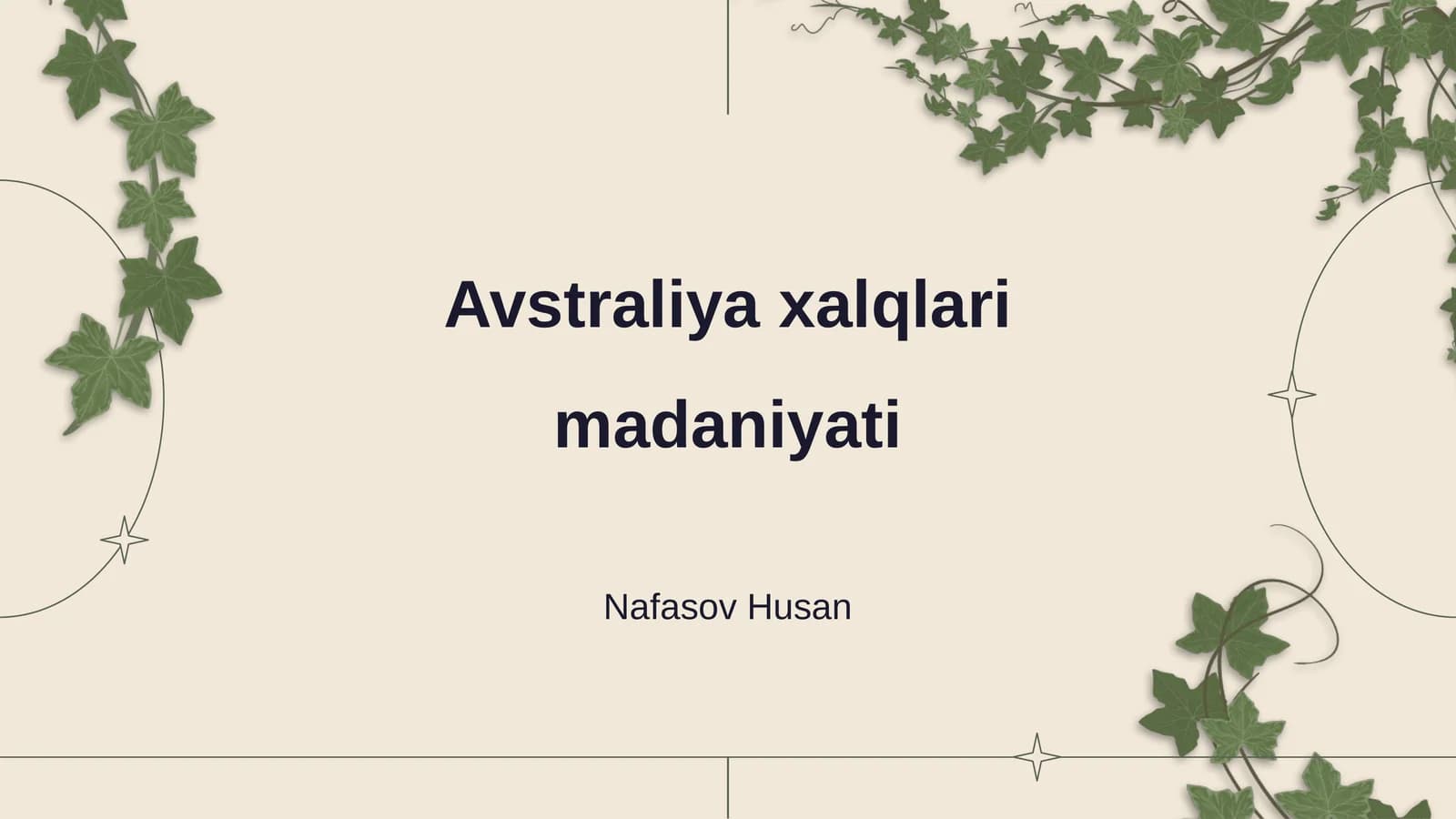 Avstraliya xalqlari madaniyati
