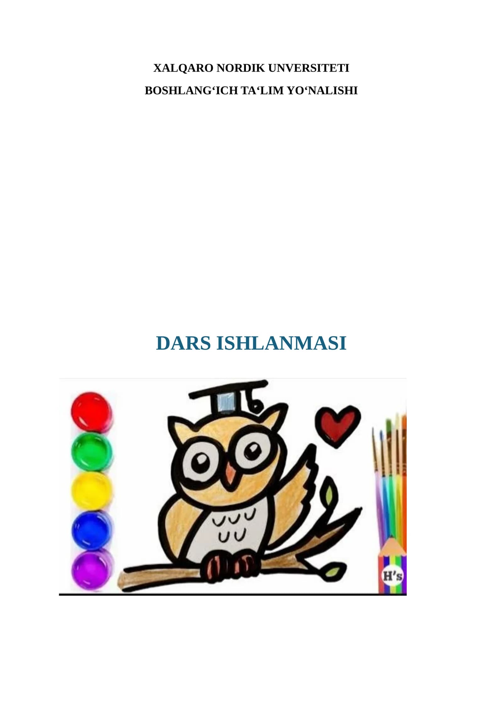 "Do‘stlik – qudratli kuch" (dars ishlanm)
