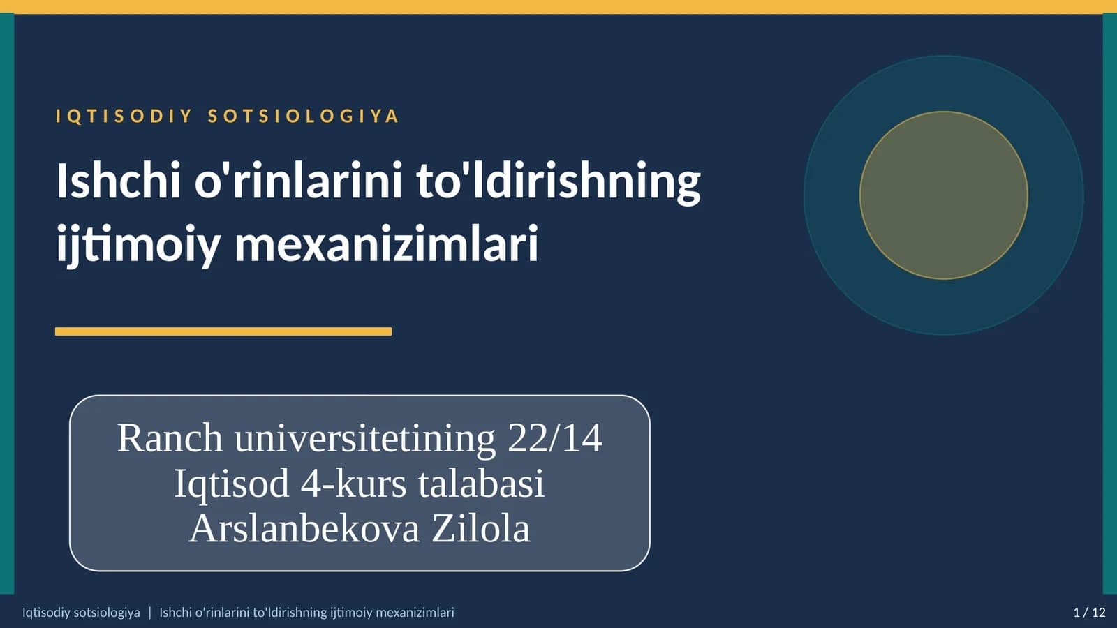 IQTISODIY SOTSIOLOGIYA
