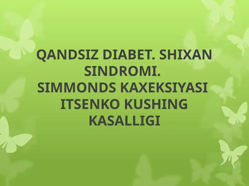 QANDSIZ DIABET