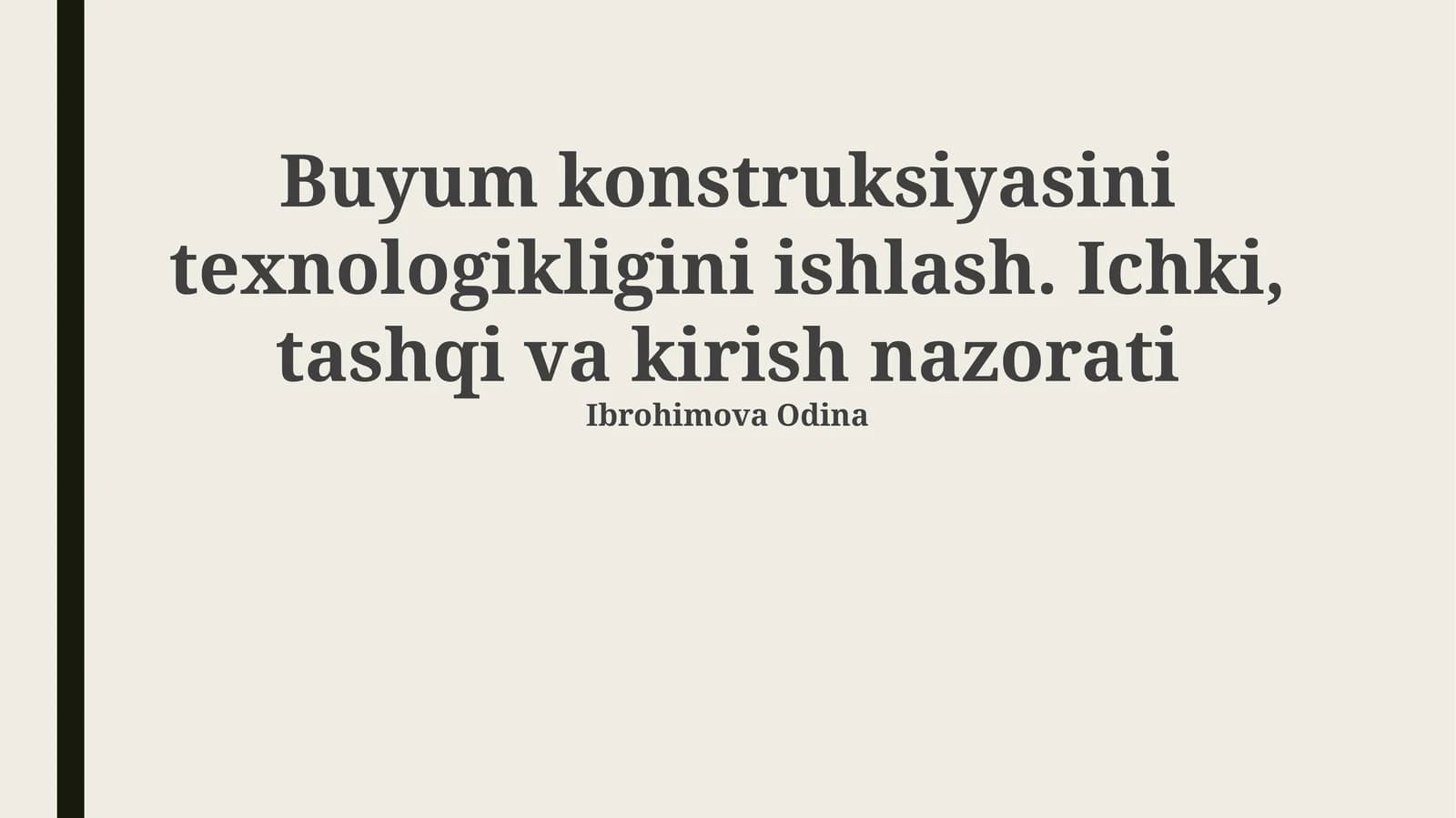Zamonaviy Qurilish Texnologiyalari