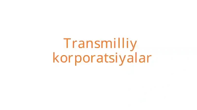 Transmilliy korporatsiyalar