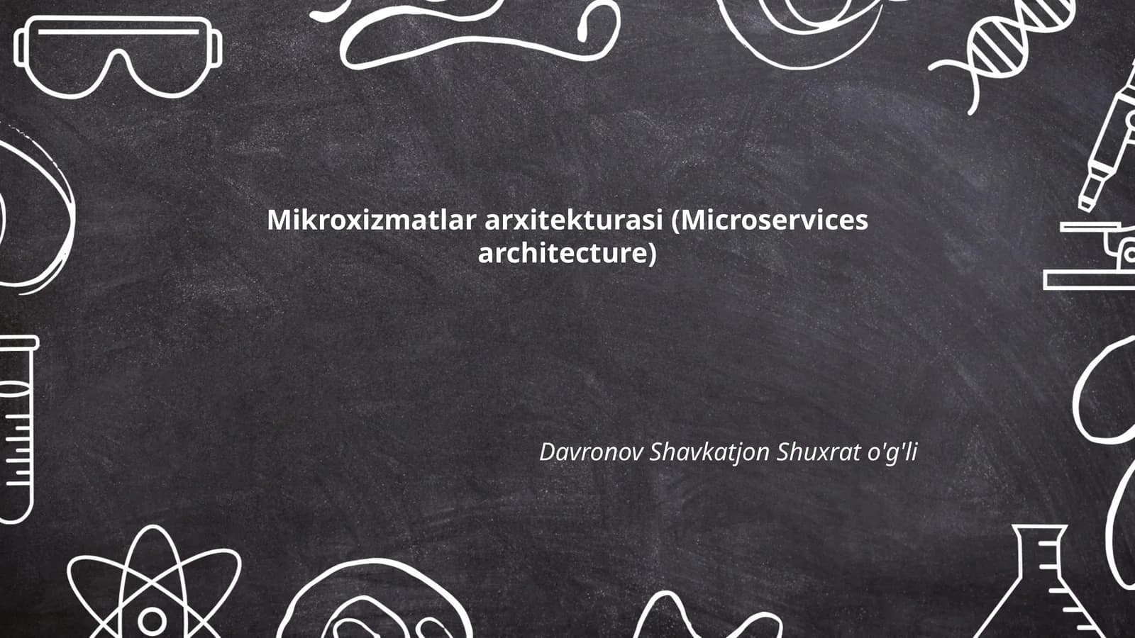 Mikroxizmatlar arxitekturasi (Microservices architecture)