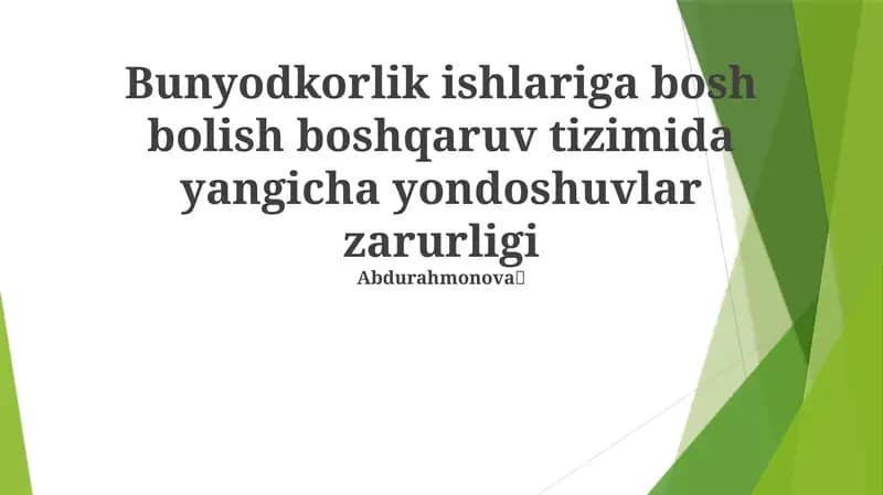 Kelajakni O'zgartirish: Zamonaviy Qurilish Boshqaruv Tizimlarini Joriy etish