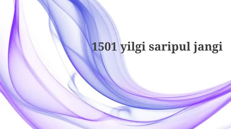 Sarıpul jangi: Tarixiy kontekst