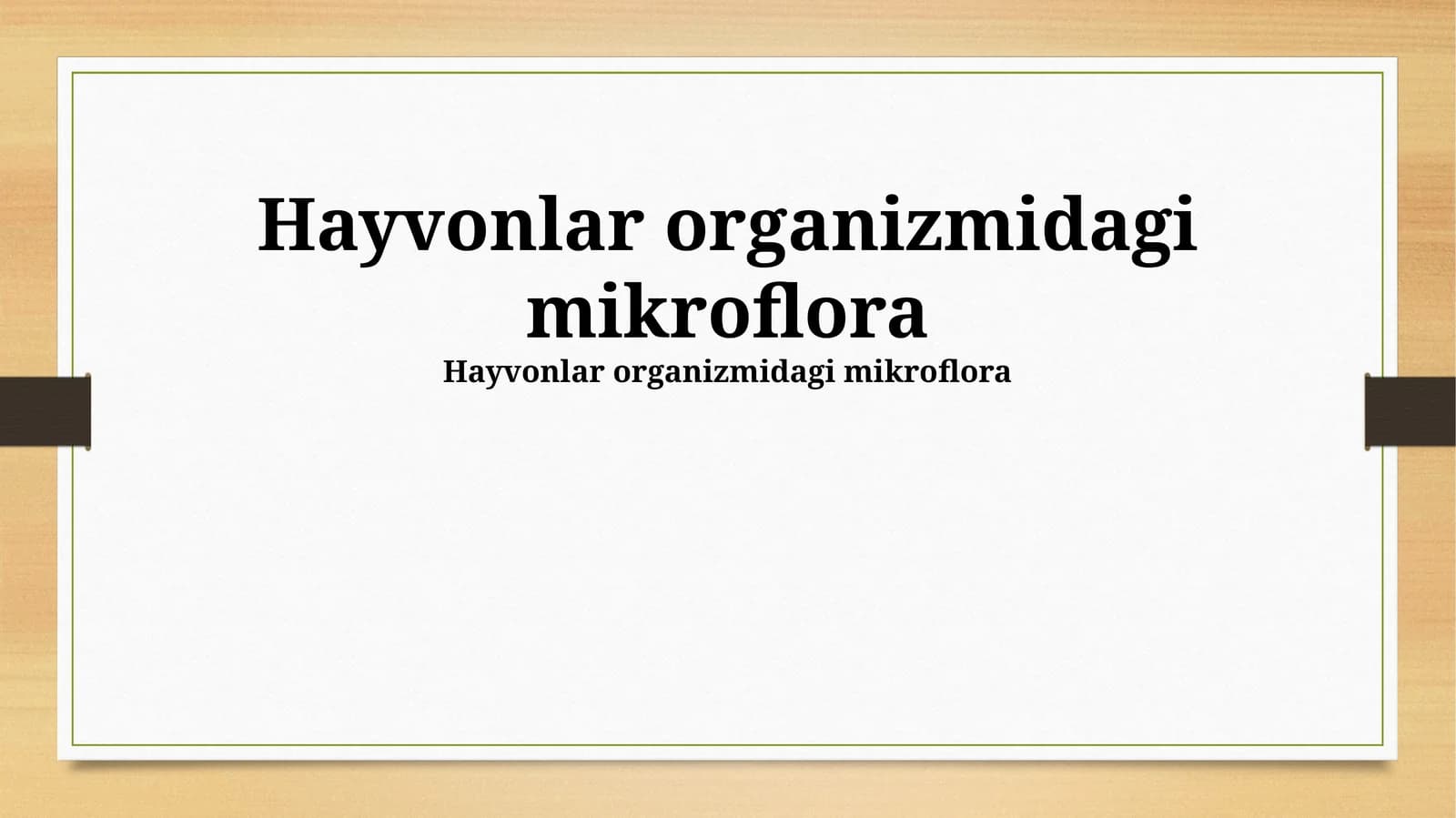 Hayvonlar organizmidagi mikroflora