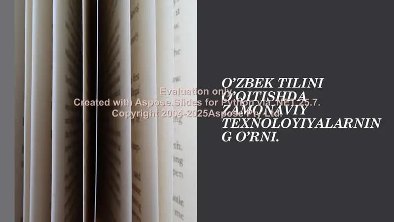 O'zbek tili