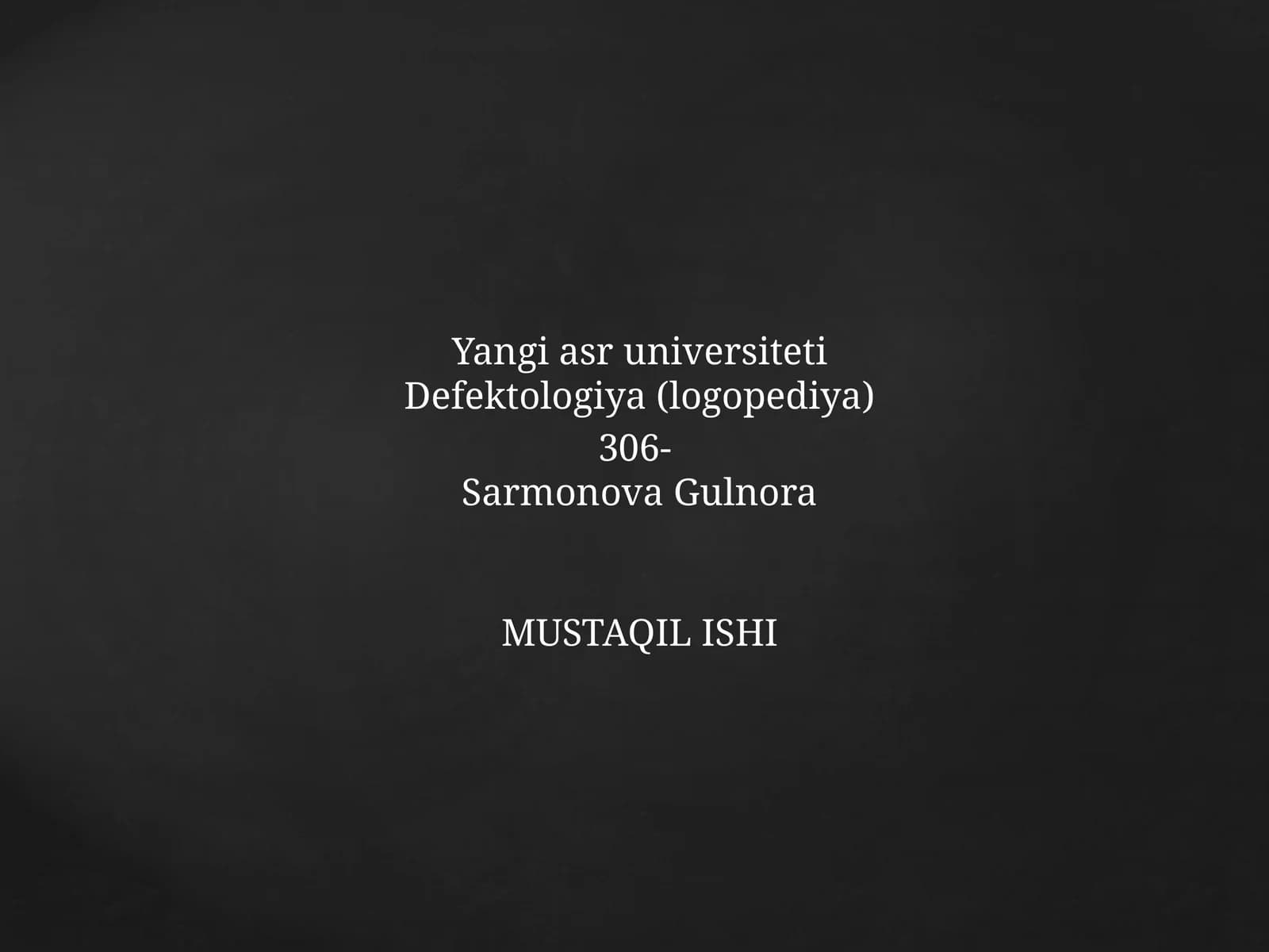 Ekologiyamustaqilvazamonaviyfansifatida
