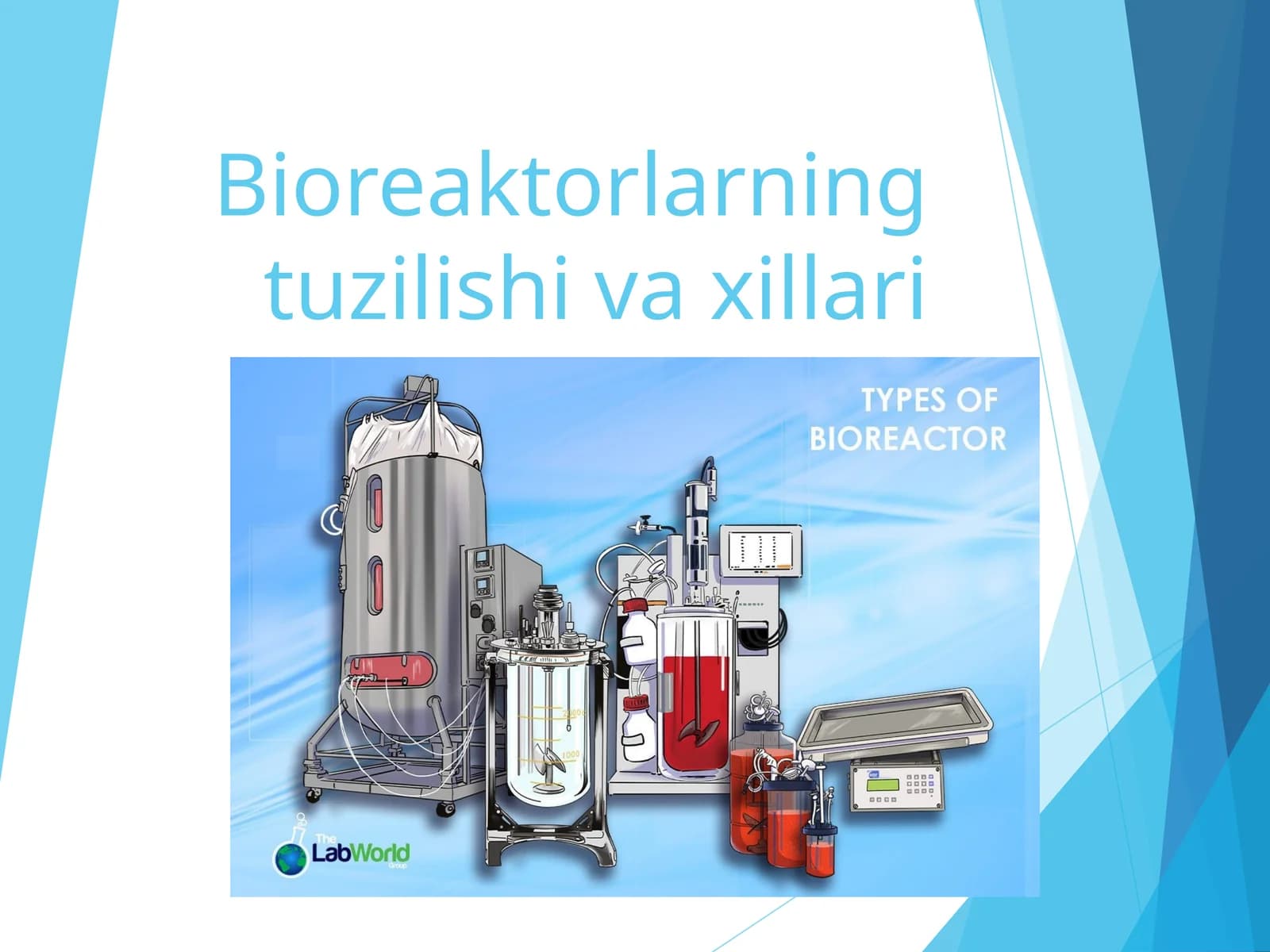 Bioreaktorlarning tuzilishi va xillari