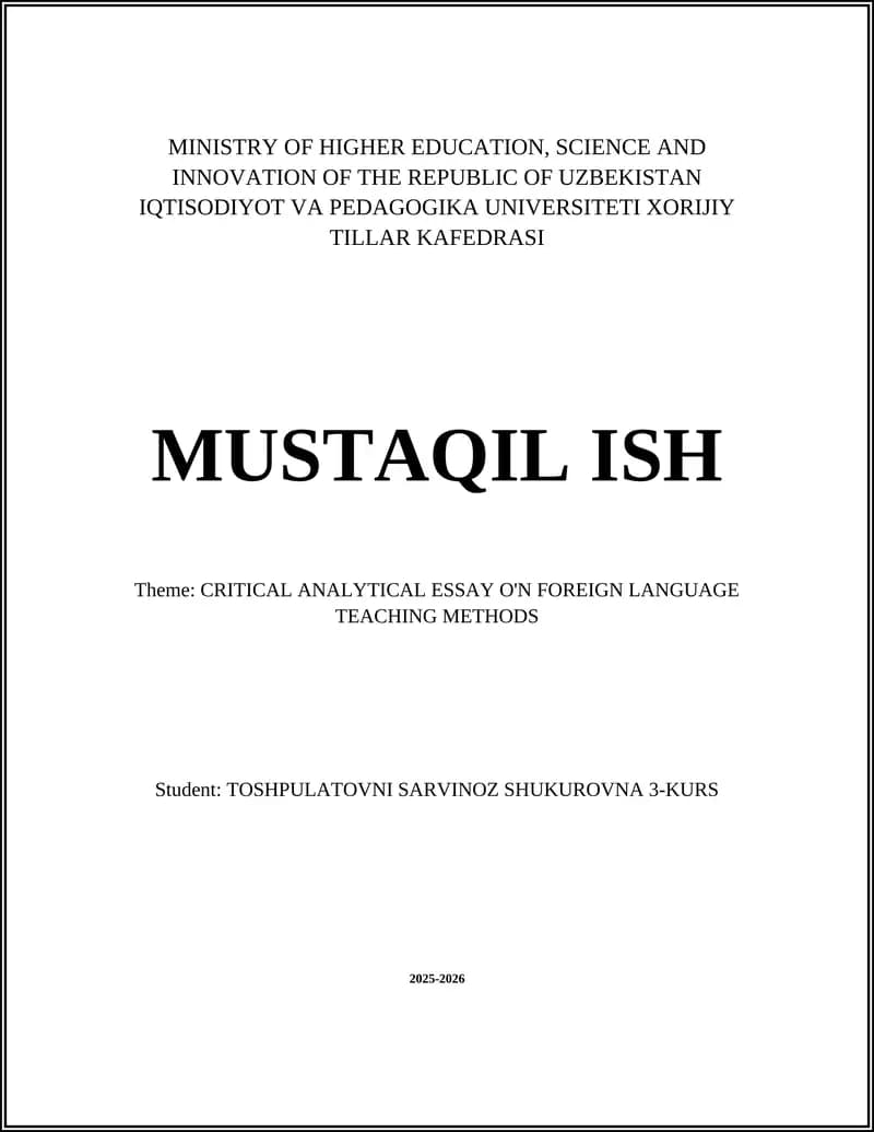 Critical Analytical Essay on the Grammar-Translation Method: Relevance and Limitations