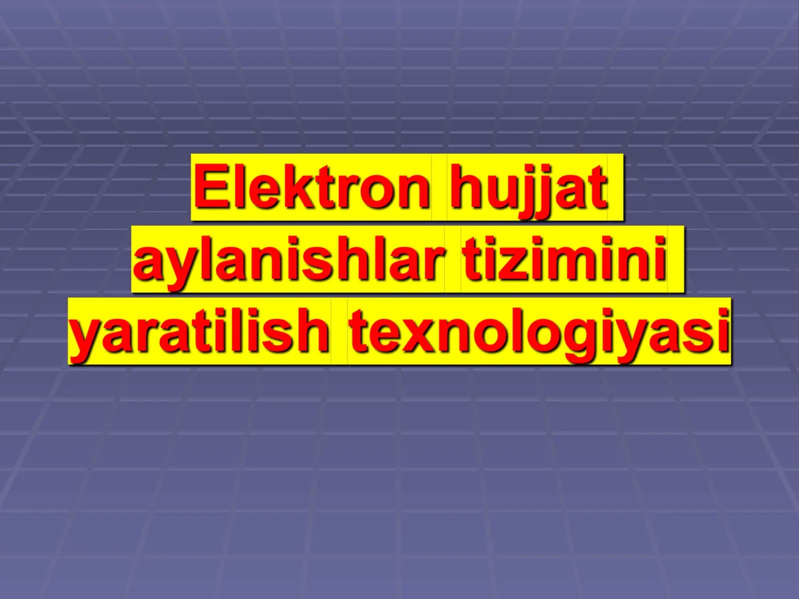 Elektron hujjat aylanishalar tizimi