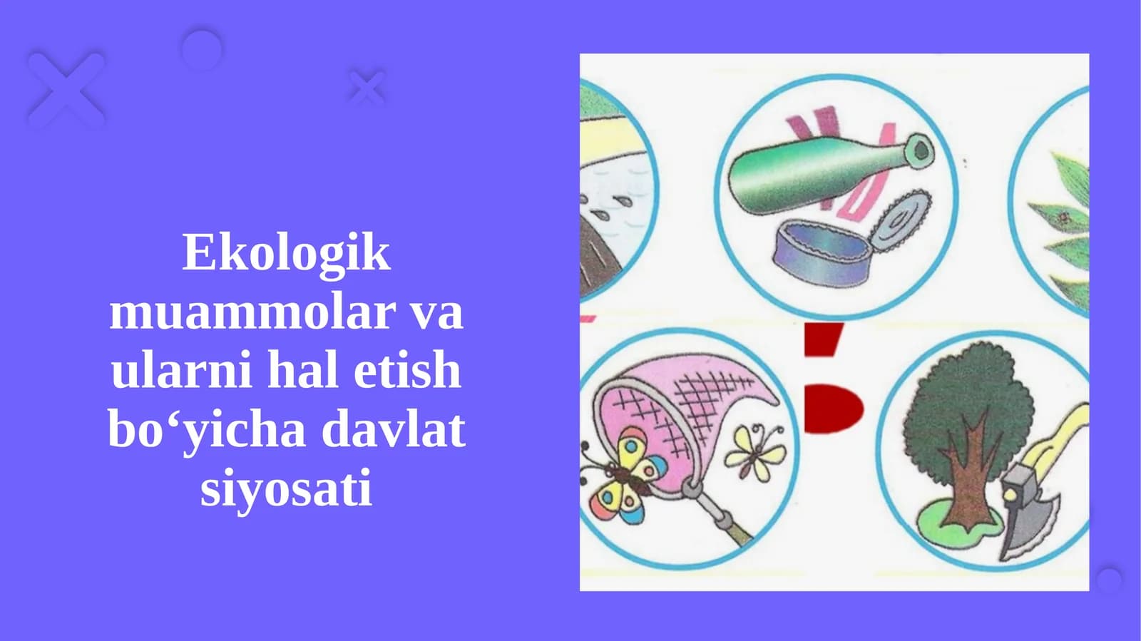 Ekologik muammolar va ularni hal etish bo‘yicha davlat siyosati