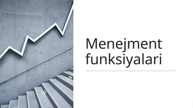 Menejment funksiyalari