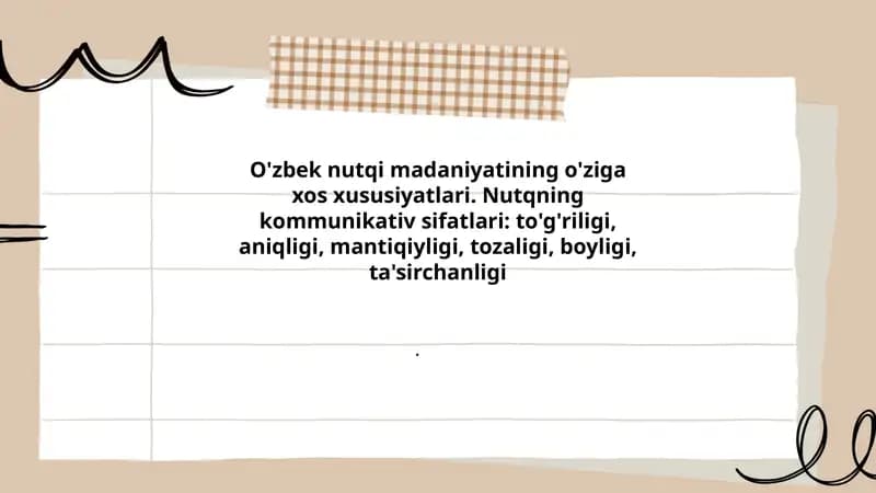 O'zbek Nutq Madaniyatining Tarixiy Ildizlari