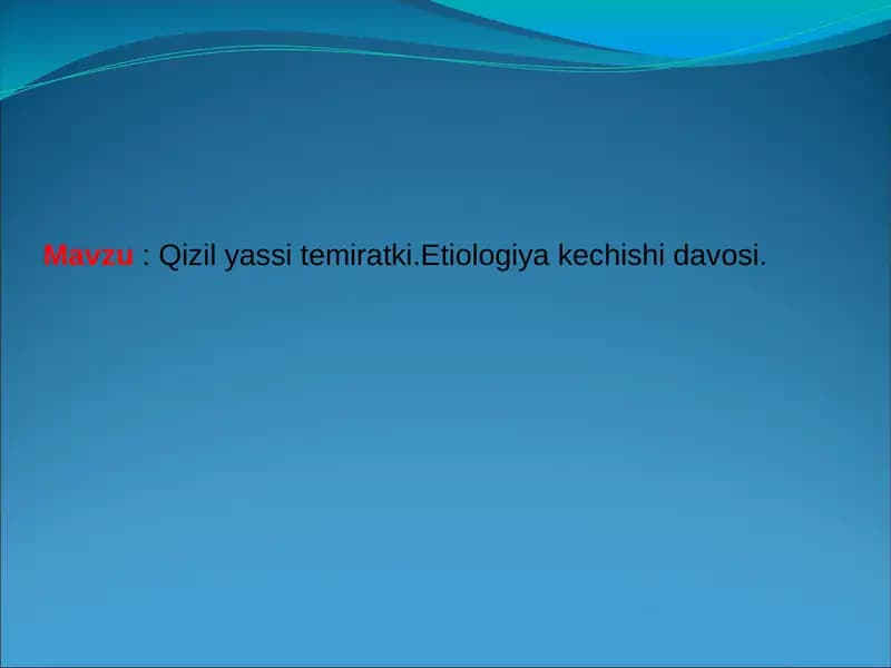 Qizil yassi temiratki