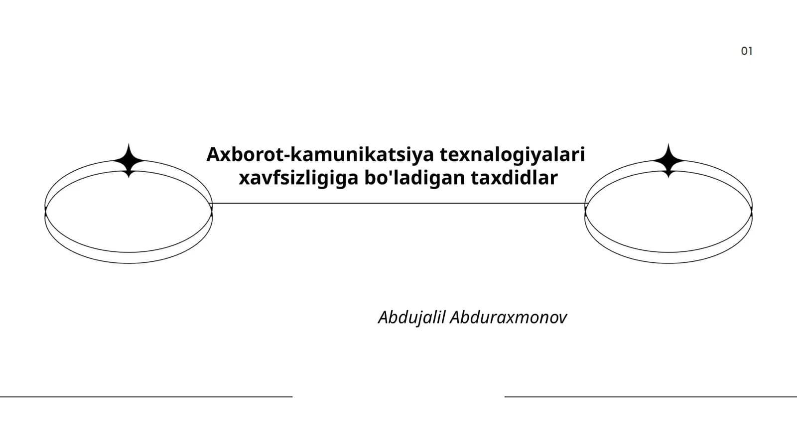 Axborot-kamunikatsiya texnalogiyalari xavfsizligiga bo'ladigan taxdidlar