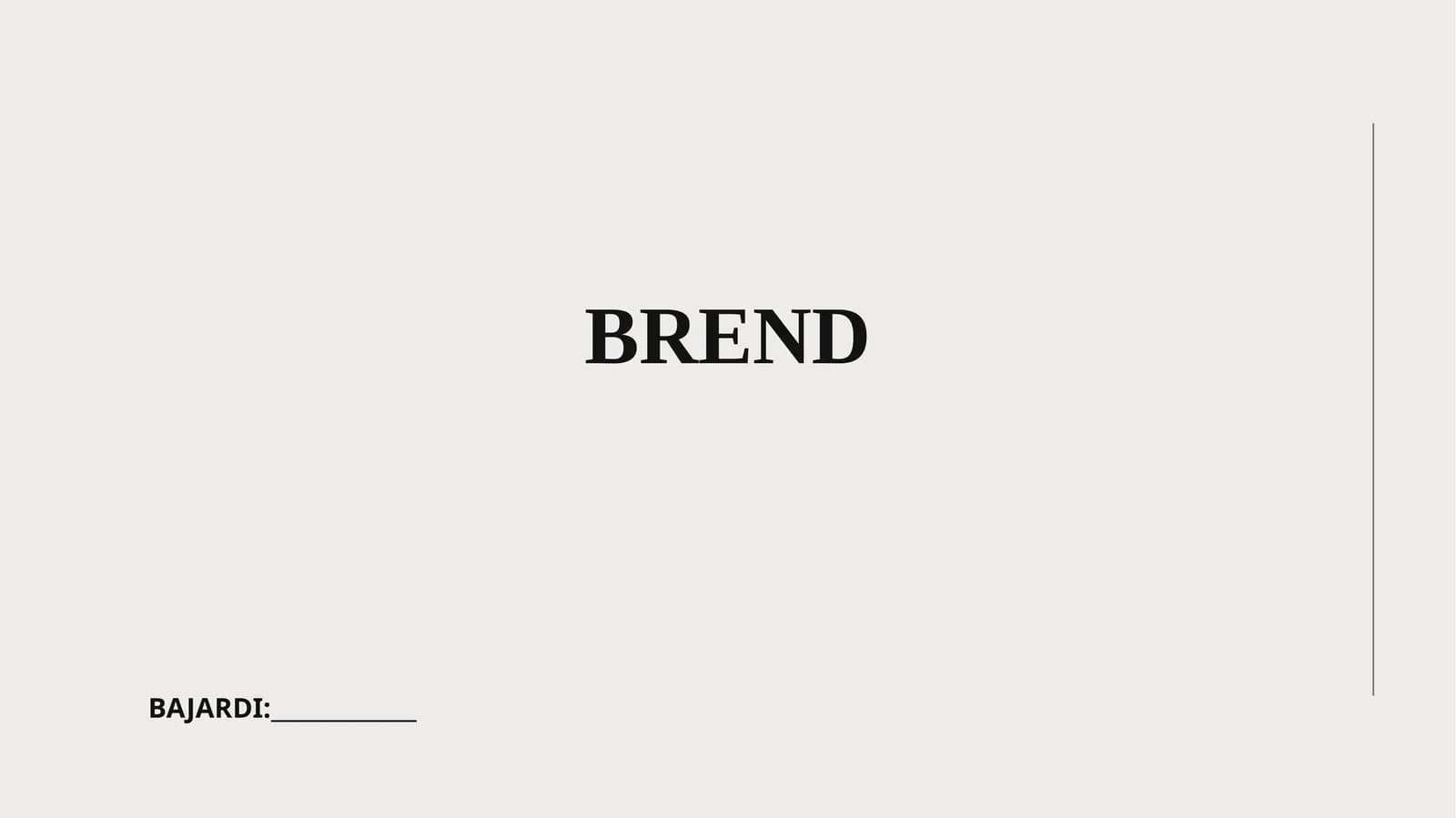 Brend tushunchasi