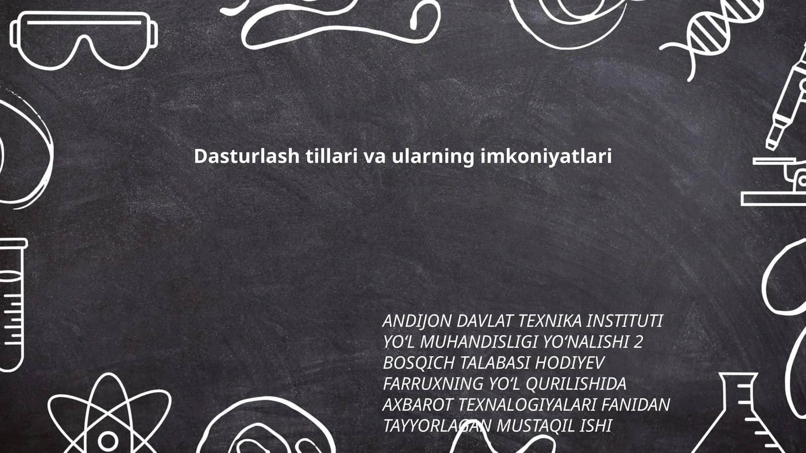 Dasturlash tillari va ularning imkoniyatlari