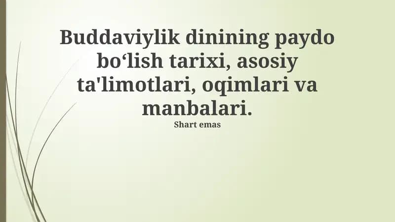 Buddizm maktablari