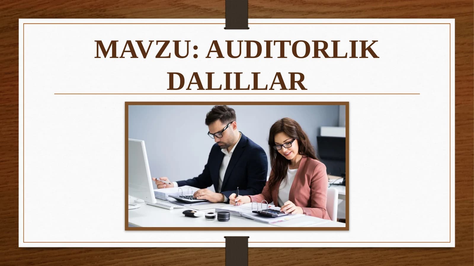 AUDITORLIK DALILLAR