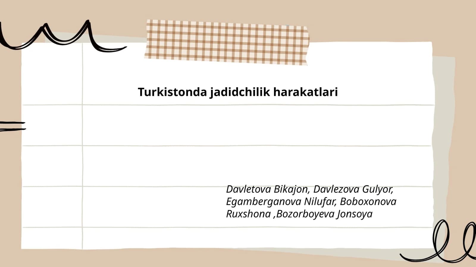 Turkistonda jadidchilik harakatlari