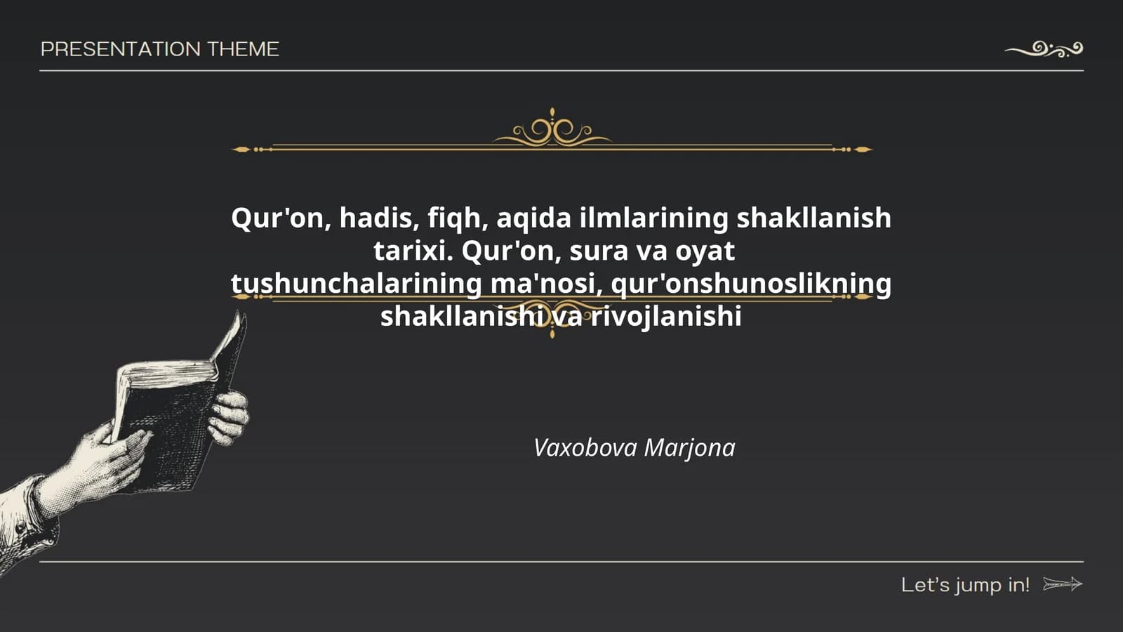 Qur'on, hadis, fiqh, aqida ilmlarining shakllanish tarixi