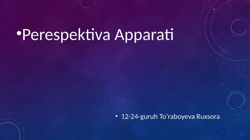 Perspektiva Apparati