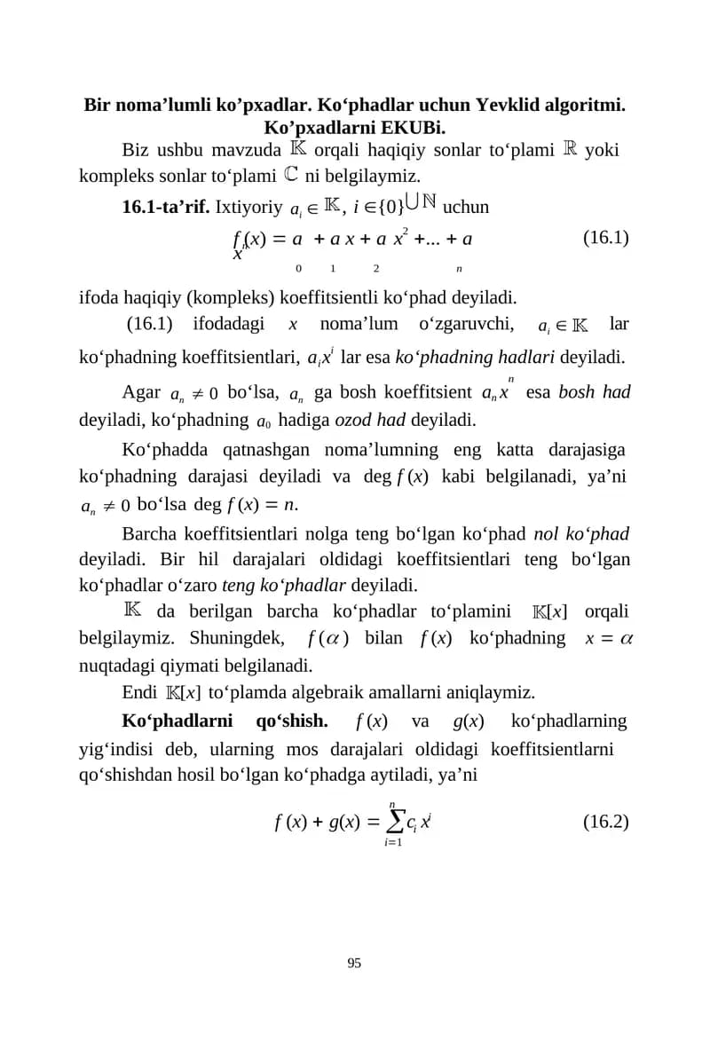 Yevklid algoritmi