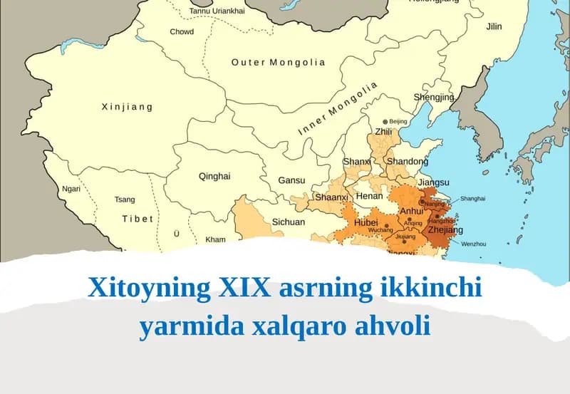Xitoyning XIX asrning ikkinchi yarmidagi xalqaro ahvoli
