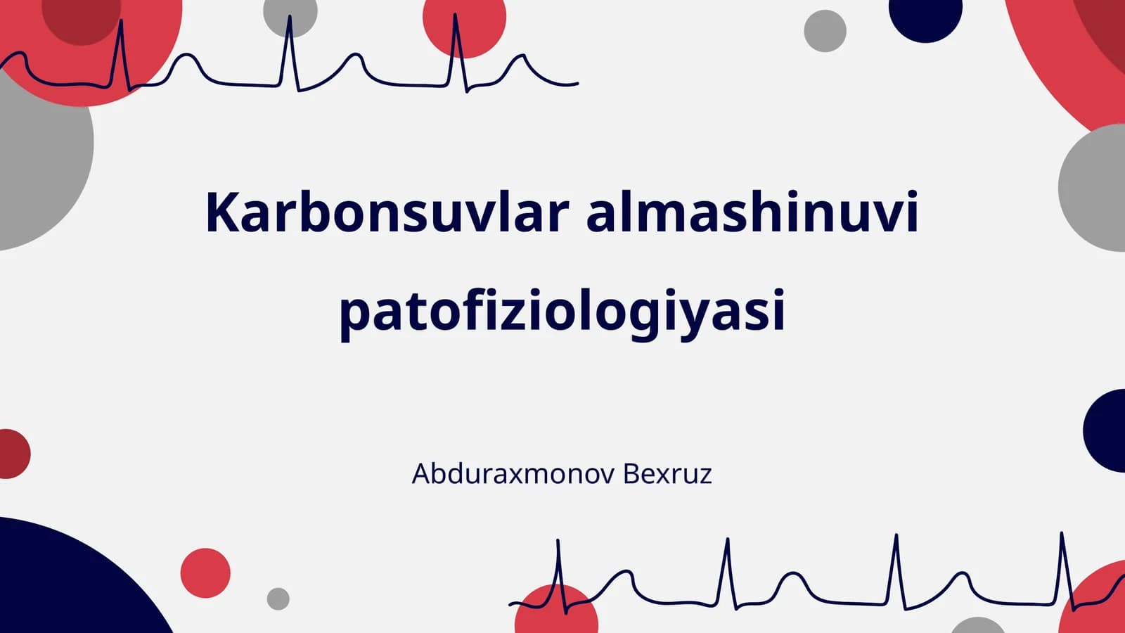 Karbonsuvlar almashinuvi patofiziologiyasi