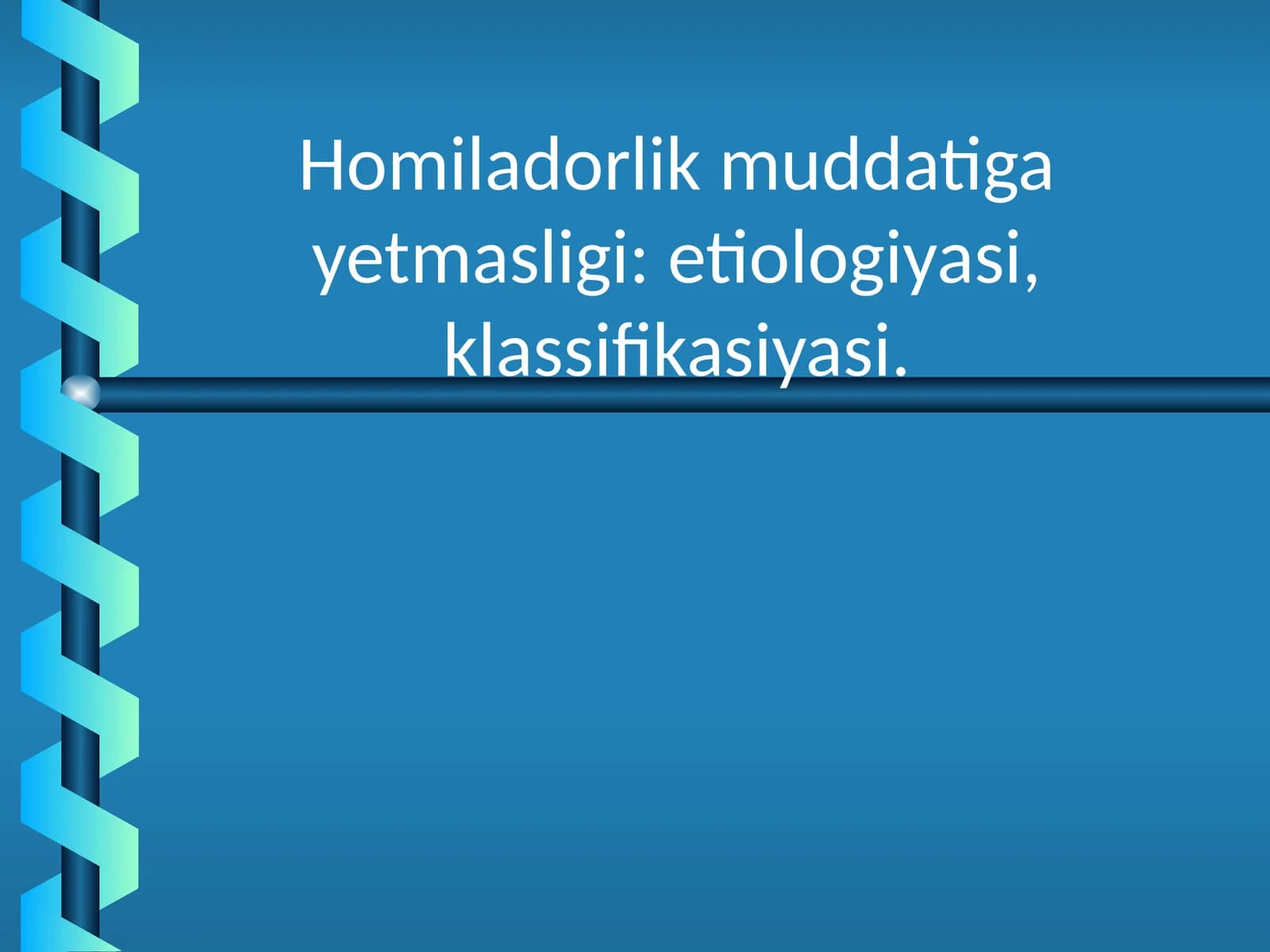 Homiladorlik muddatiga yetmasligi: etiologiyasi, klassifikasiyasi