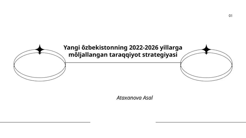 Yangi ôzbekistonning 2022-2026 yillarga môljallangan taraqqiyot strategiyasi