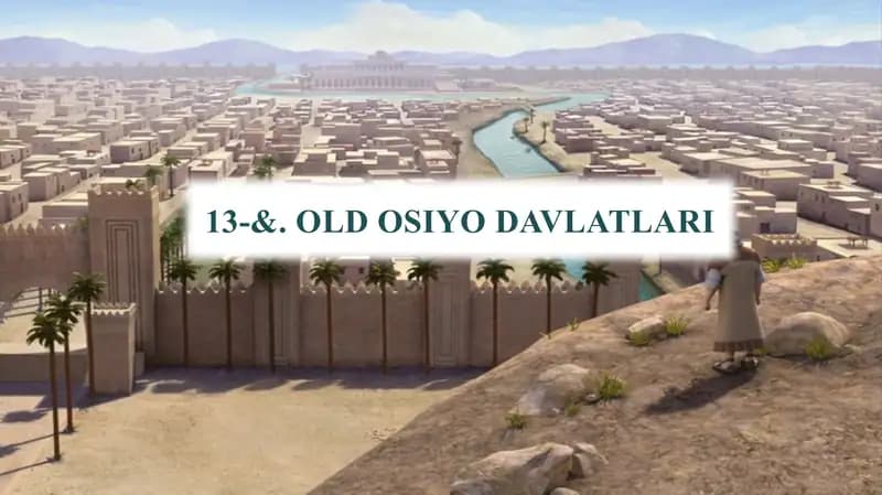 6-sinf Tarix fani. 13-mavzu. Taqdimot ishi