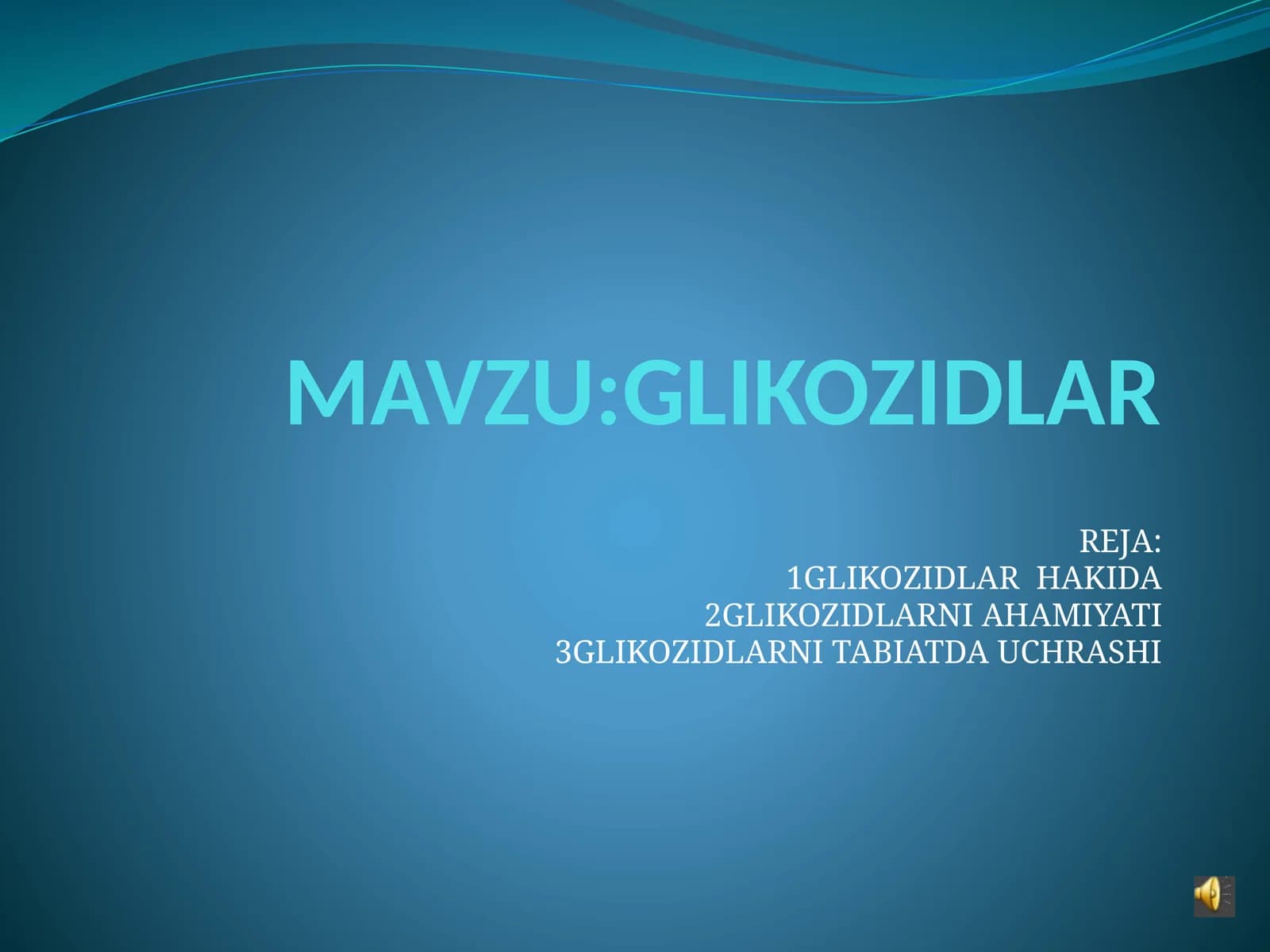 GLIKOZIDLAR