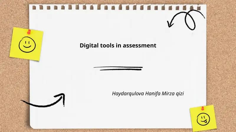 Digital tools in assessment