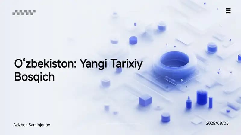 Oʻzbekistonning eng yangi tarix