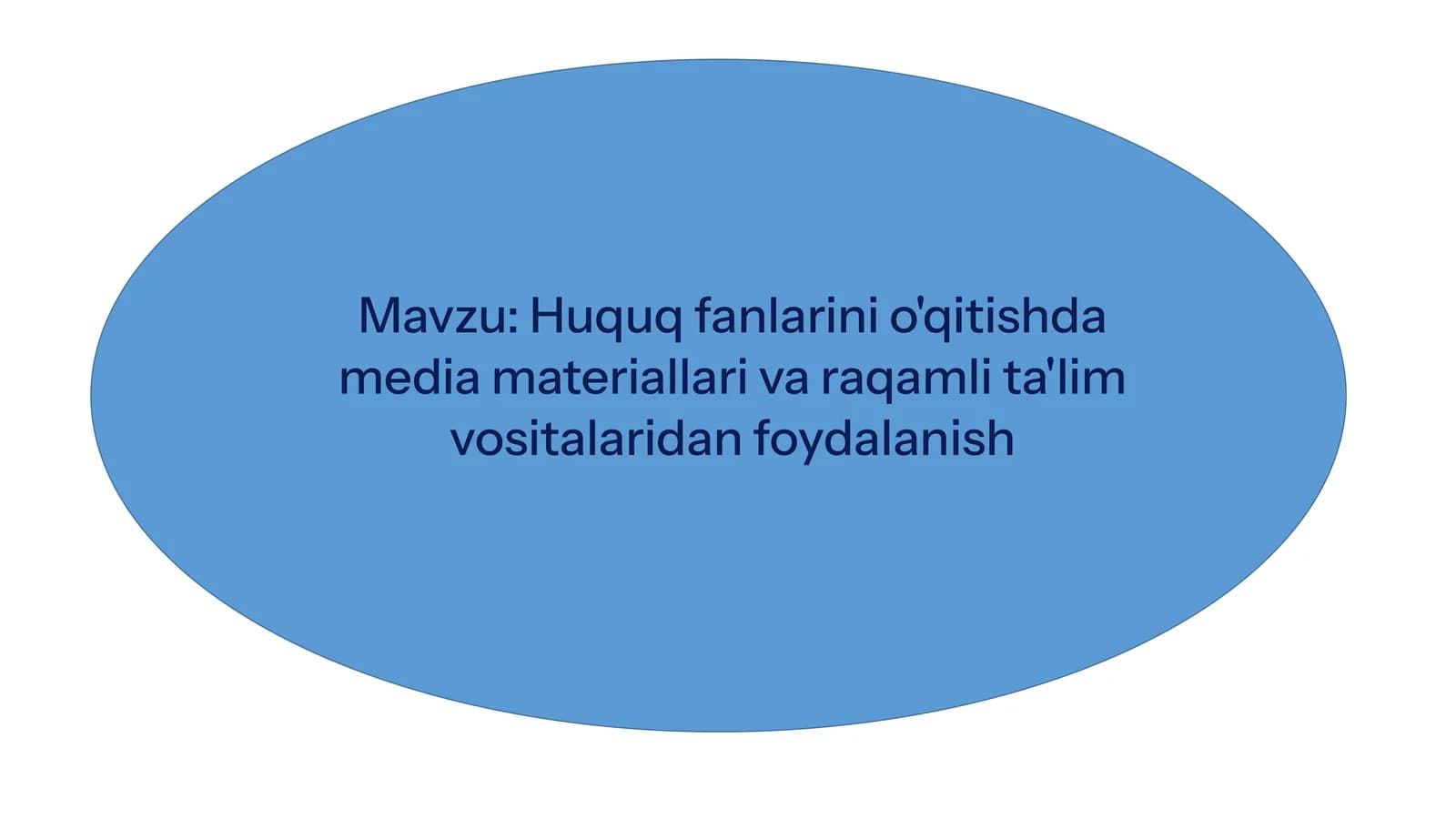 Huquqfanlarini o'qitishda media materiallari va raqamli ta'lim vositalaridan foydalanish