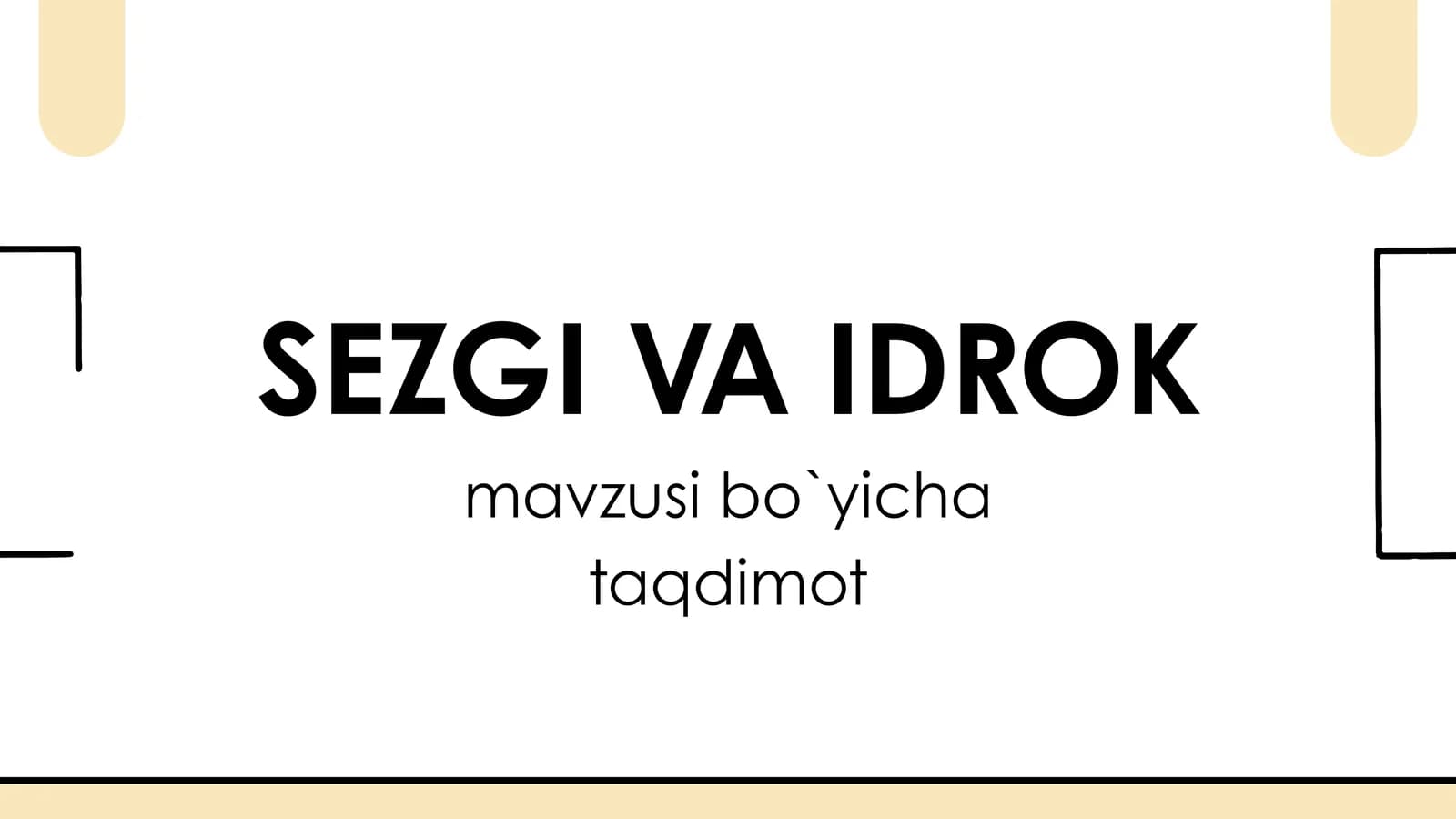 Sezgi VA IDROK