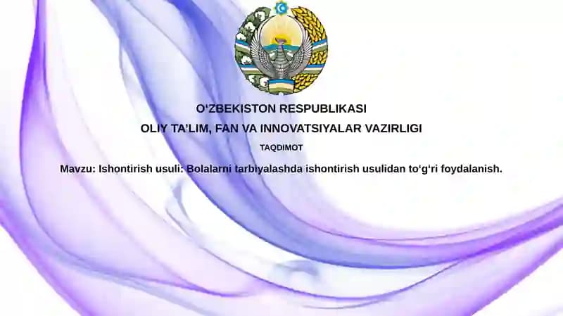 Ishontirish usullari