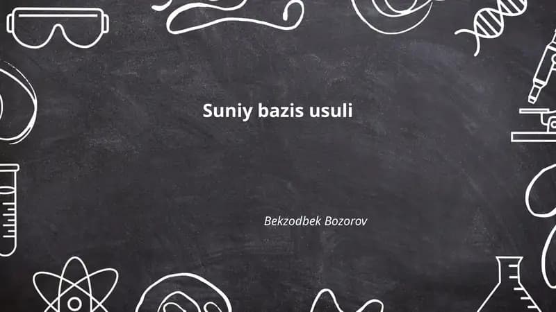 Suniy bazis usuli