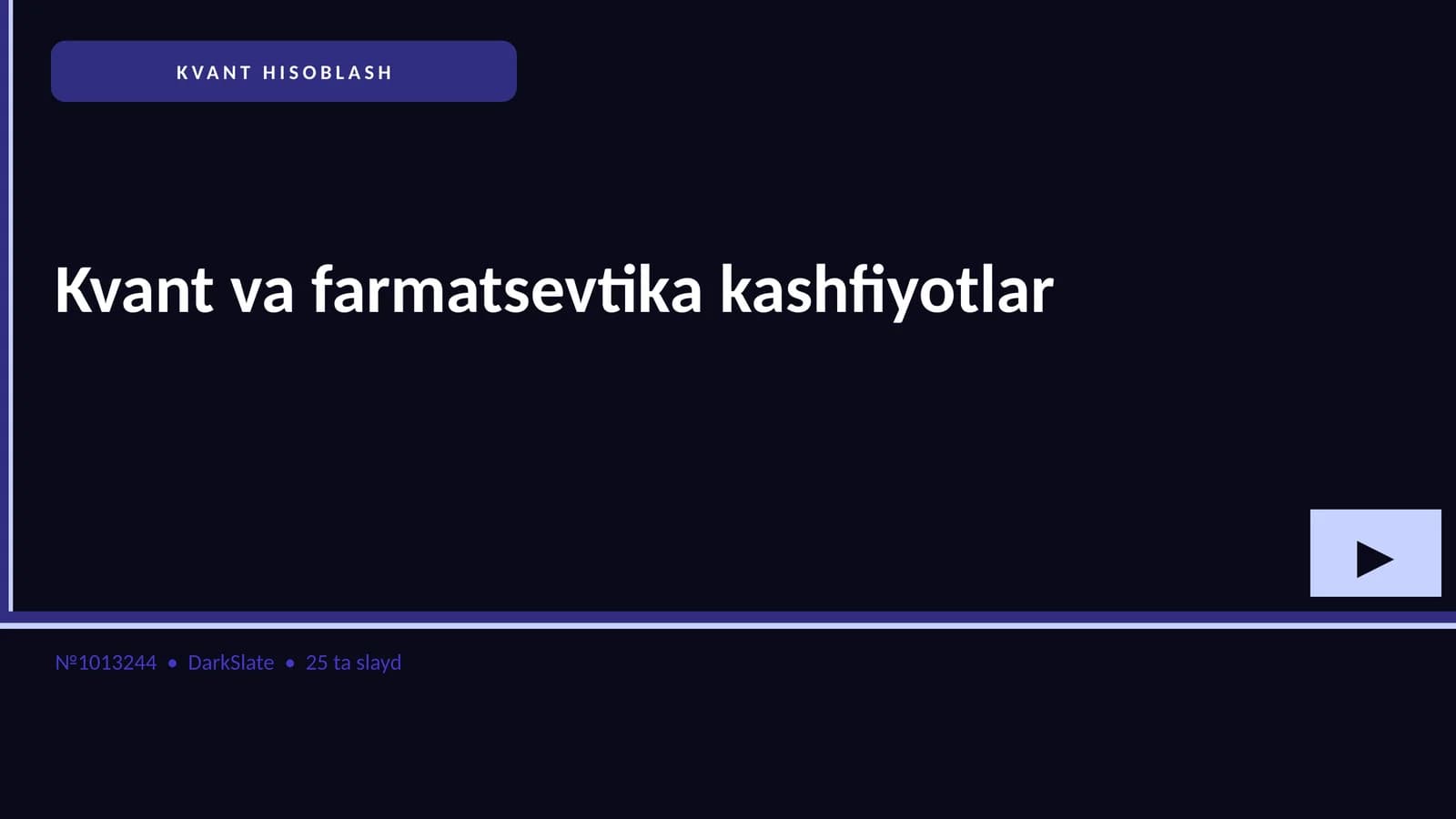 KVANT HISOBLASH