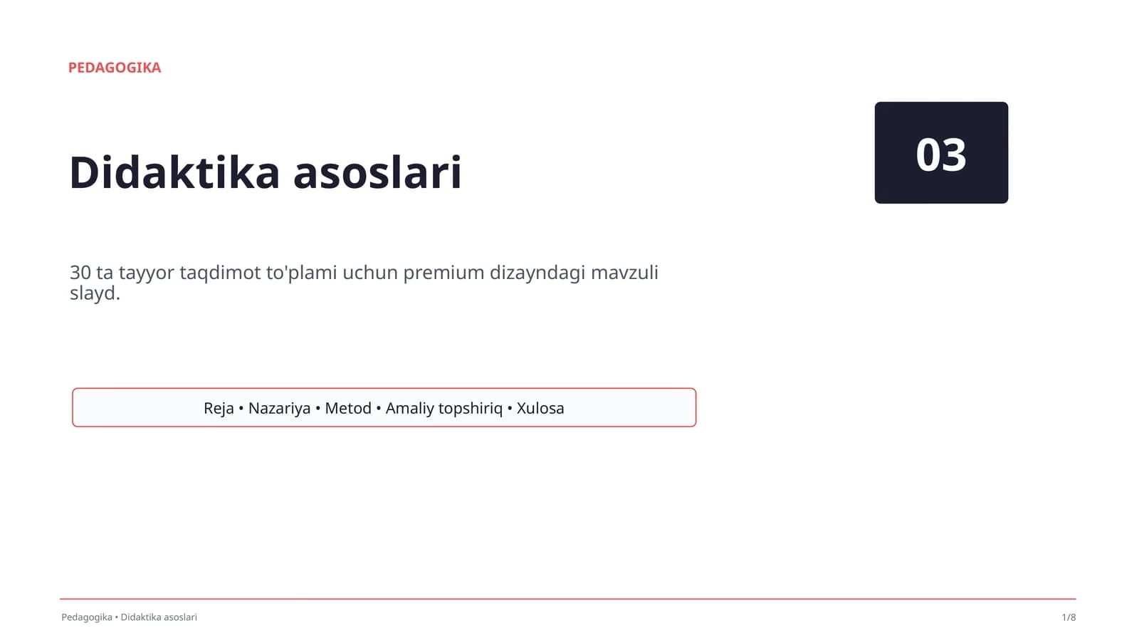 Didaktika asoslari