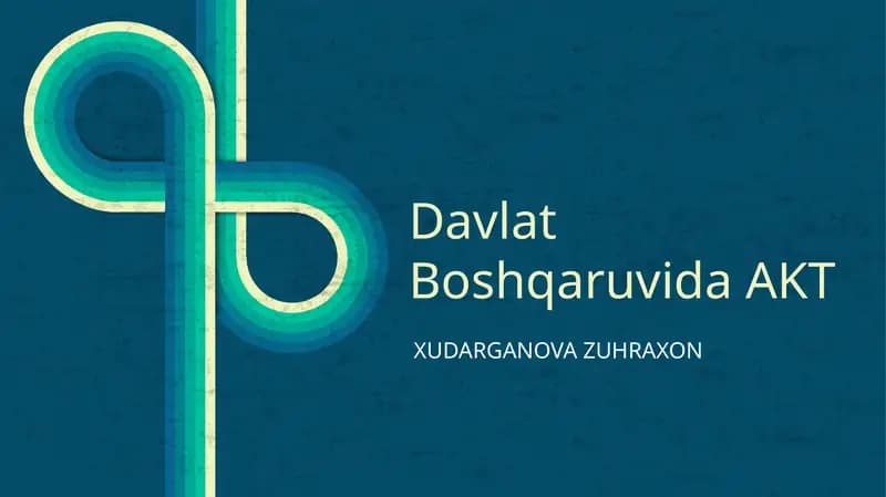 Davlat Boshqaruvida AKT