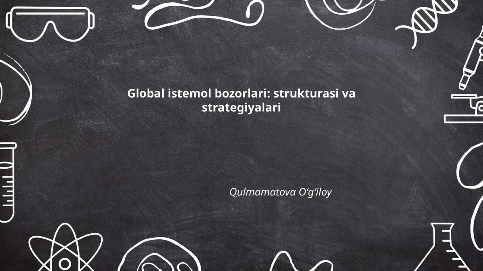 Global istemol bozorlari: strukturasi va strategiyalari