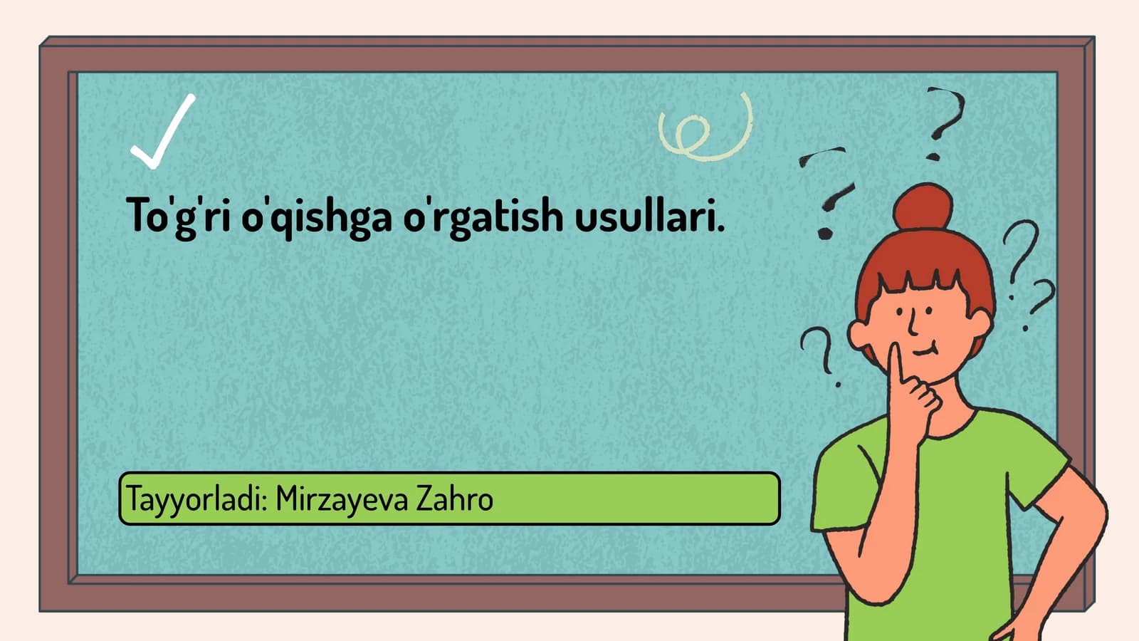 To'g'ri o'qishga o'rgatish usullari