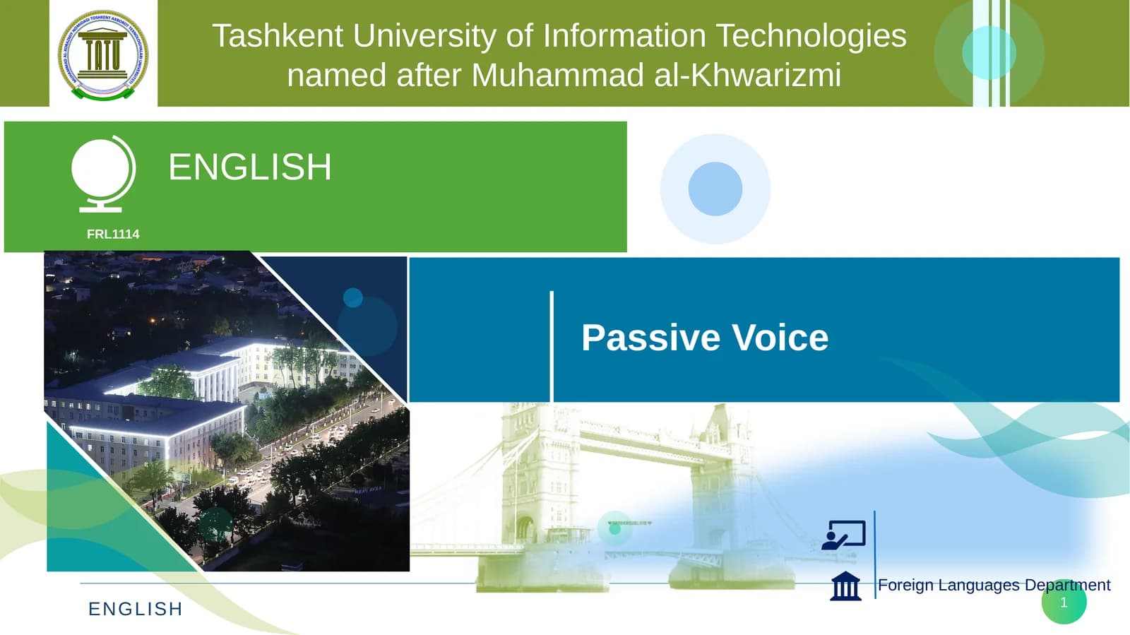 ENGLISH Passive Voice