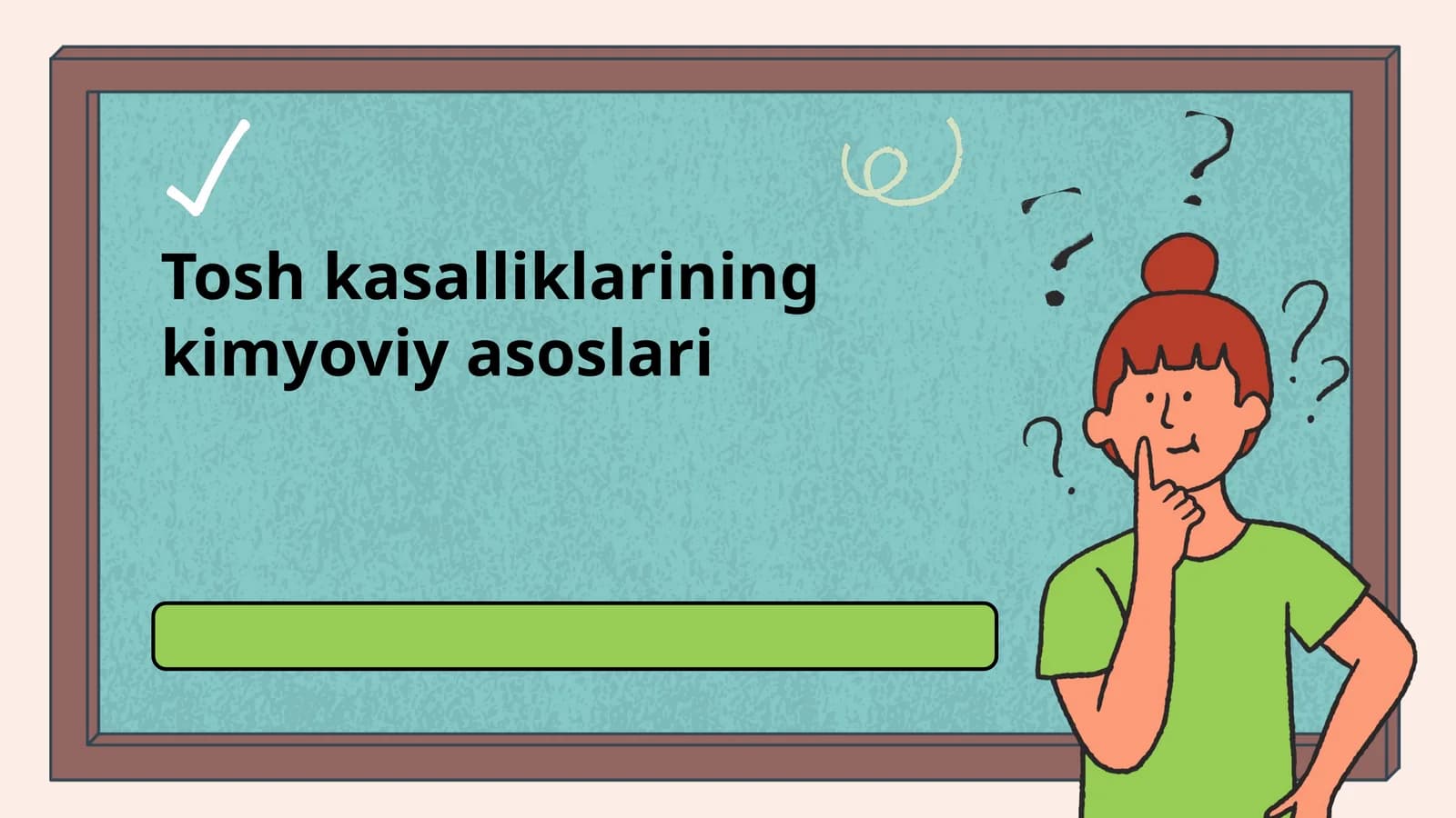 Tosh kasalliklarining kimyoviy asoslari