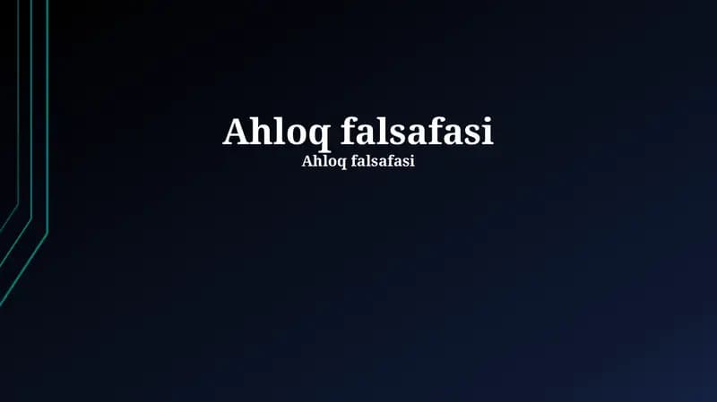 Ahloq falsafasi